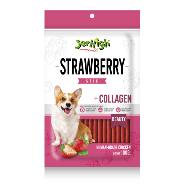 Jerhigh Chicken with Strawberry Flavour 100 gm